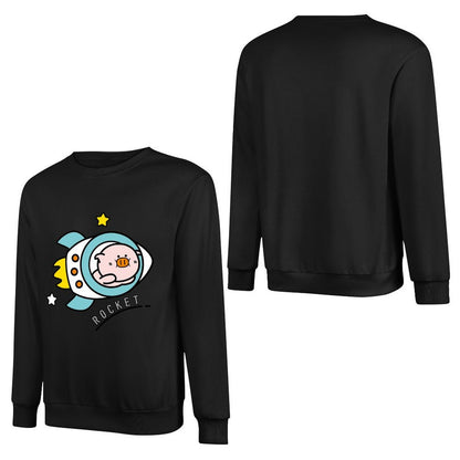 Front Patterned Long Sleeve TopComfortFit Relaxed Fit