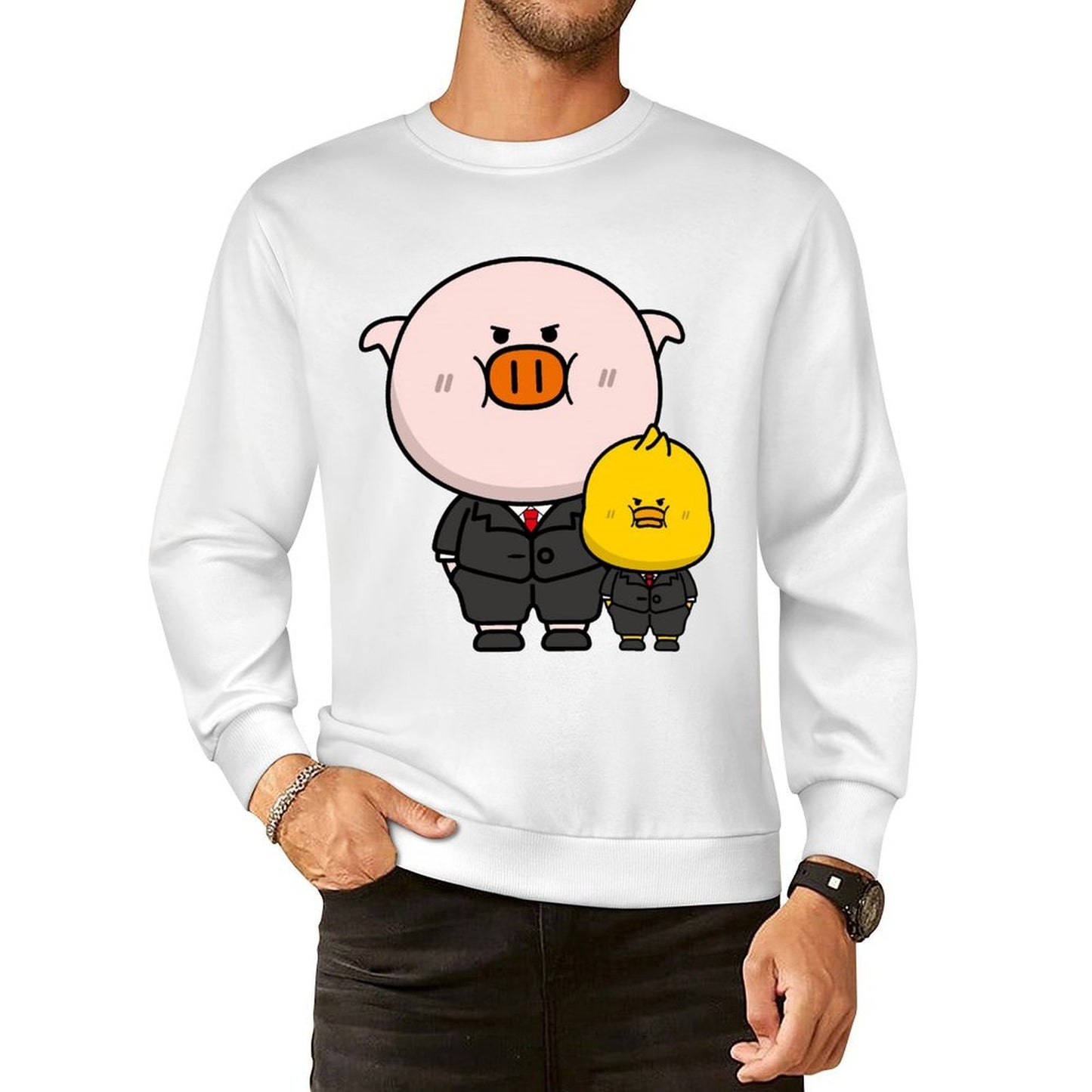 Front Patterned Long Sleeve TopTimelessStyle Pure