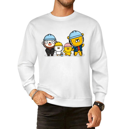 Front Patterned Long Sleeve TopEasyStyle Double-Stitched