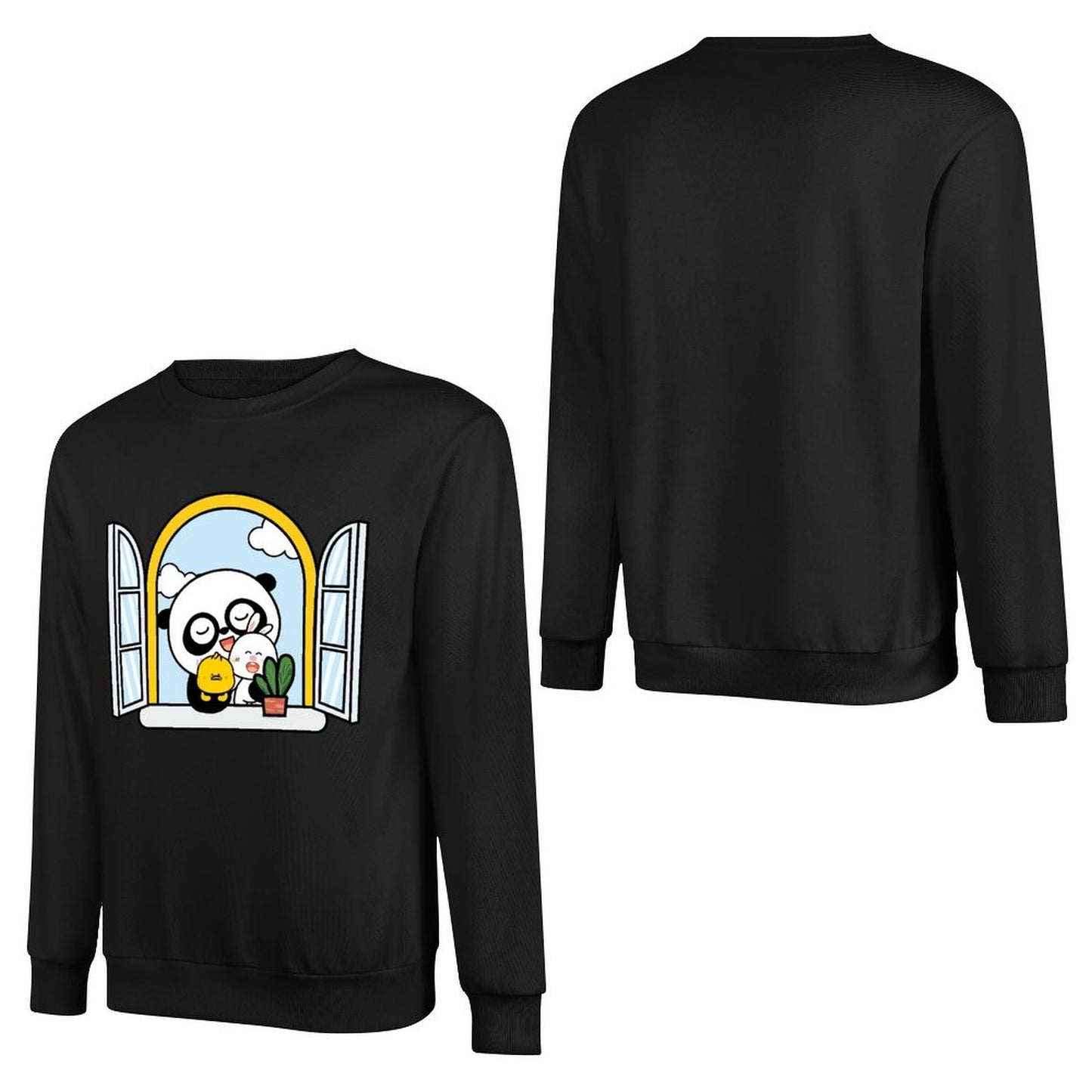 Front Patterned Long Sleeve TopBatch-Printed ActiveWear