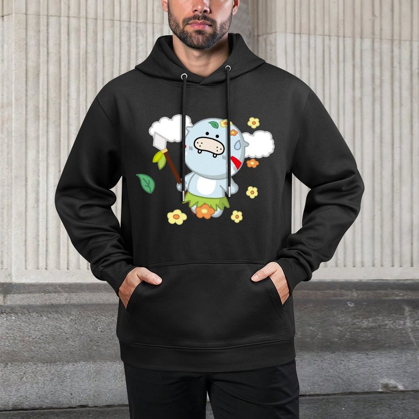 Breathable ClassicFit Front Graphic Hoodies