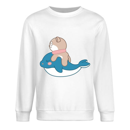 Front Patterned Long Sleeve TopBasicSeries Crisp Print