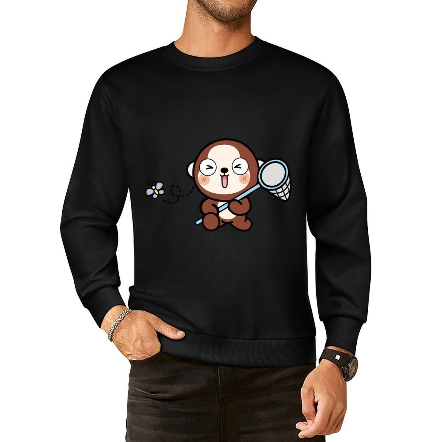 Front Patterned Long Sleeve TopStandard Edition