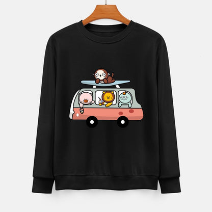 Front Patterned Long Sleeve TopEssential Reliable