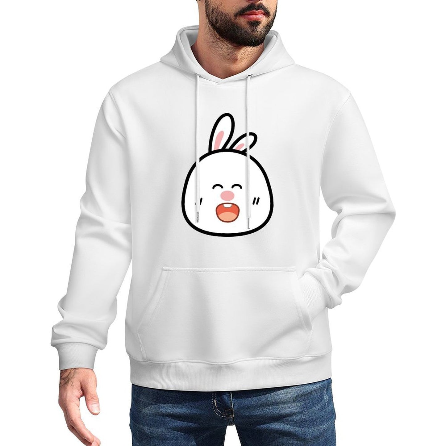 RegularFit Bold Front Graphic Hoodies