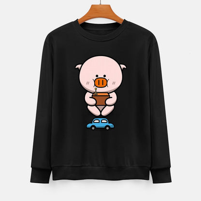  Front Patterned Long Sleeve TopAllDay Retro