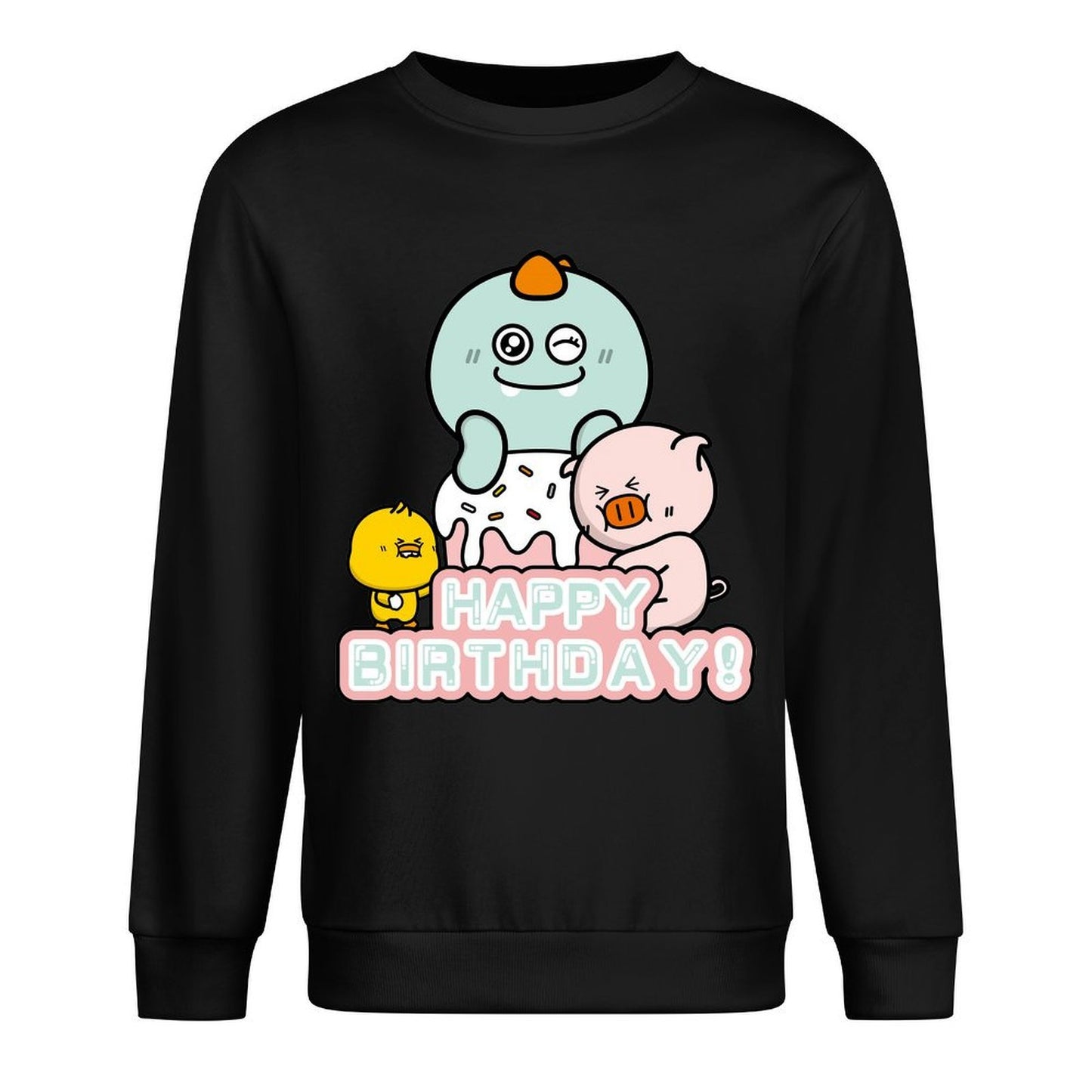 Front Patterned Long Sleeve TopSmooth Vibrant Colors