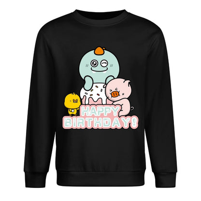 Front Patterned Long Sleeve TopSmooth Vibrant Colors