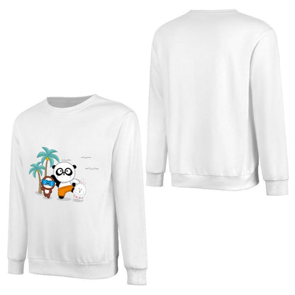 Front Patterned Long Sleeve TopDaily Neutral