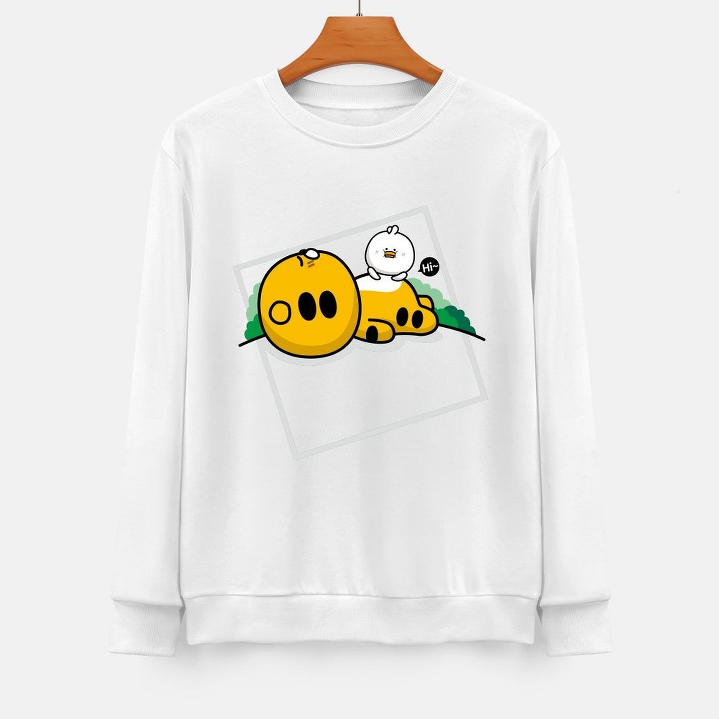 Front Patterned Long Sleeve TopPremium Regular