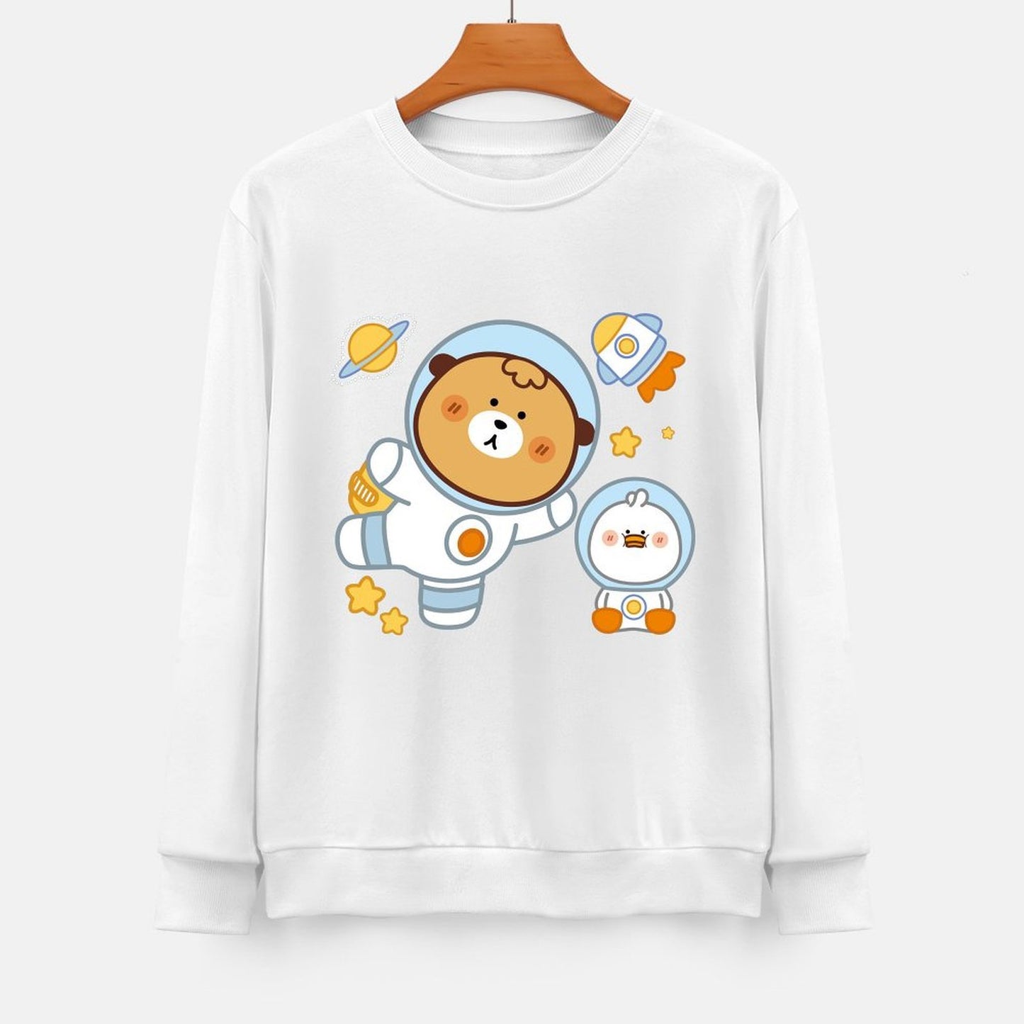 Front Patterned Long Sleeve TopFresh AllSeason