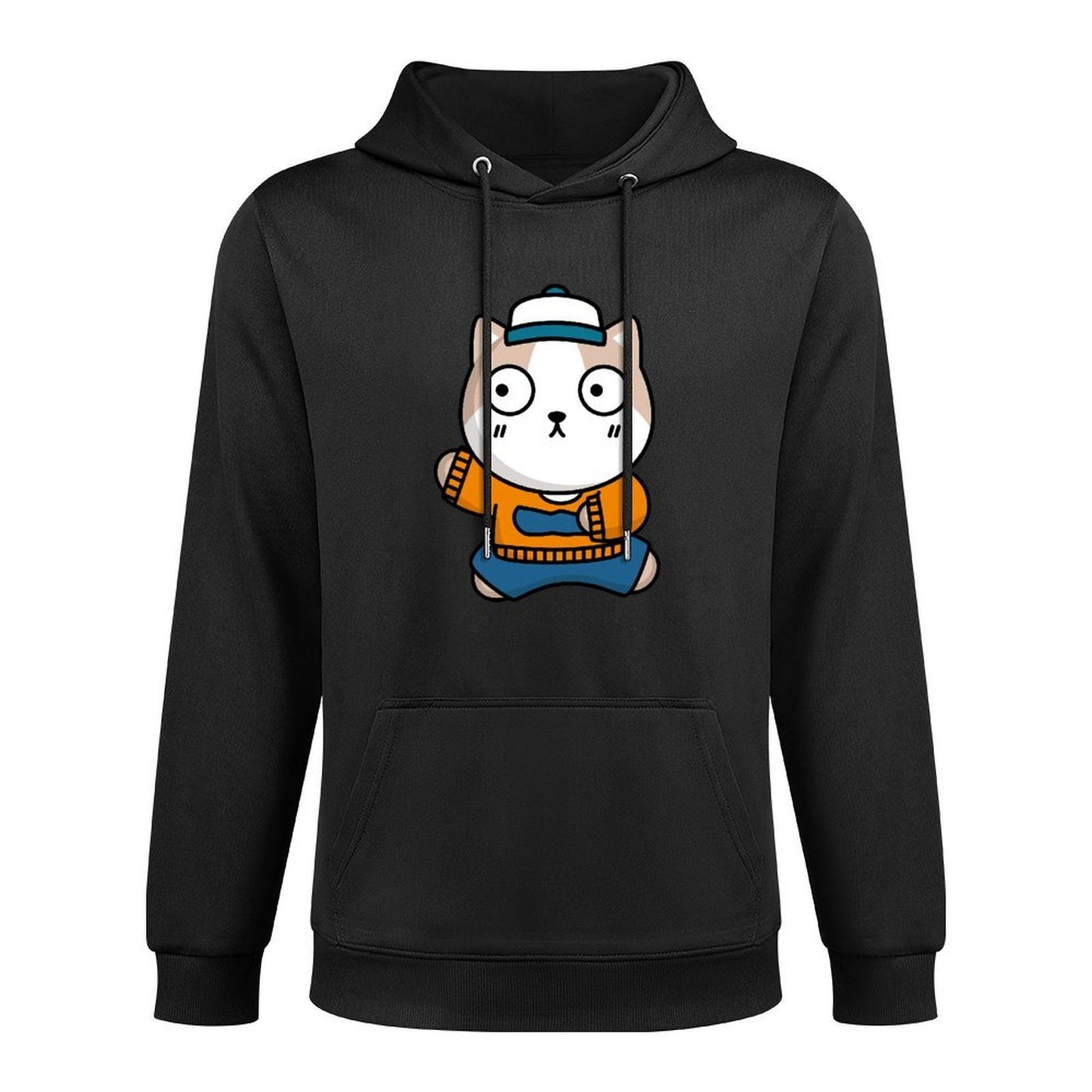 LooseFit Eco-Conscious Front Graphic Hoodies