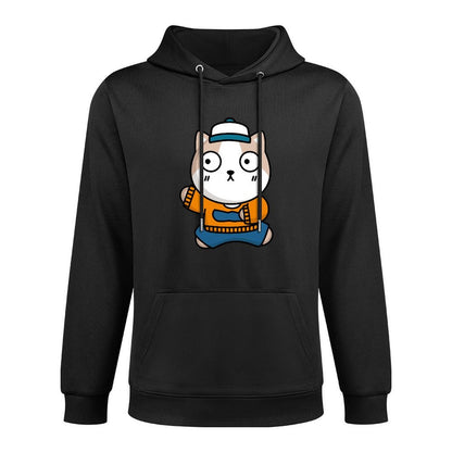 LooseFit Eco-Conscious Front Graphic Hoodies