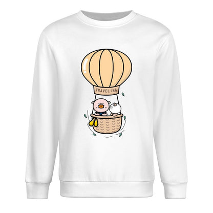 Front Patterned Long Sleeve Top100% Cotton Slim Fit