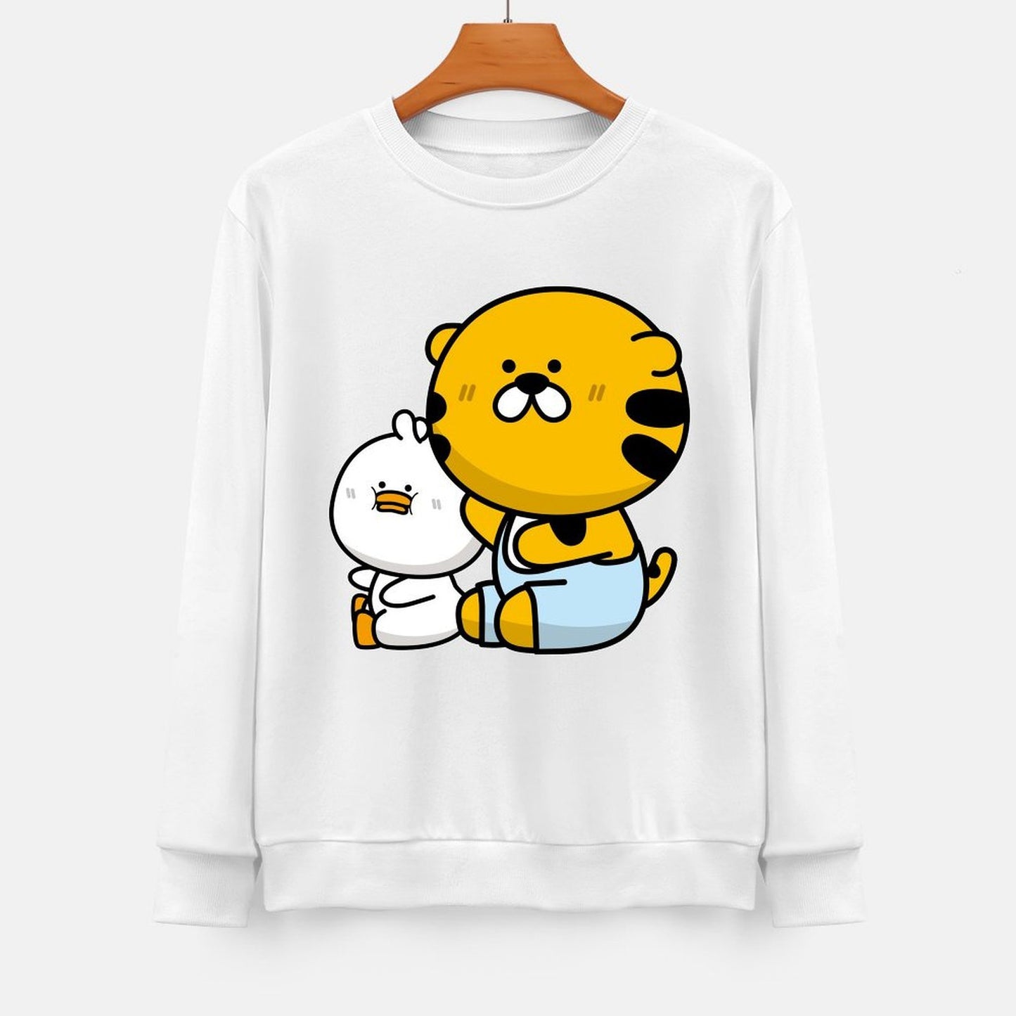 Front Patterned Long Sleeve TopIndoor Vibrant Colors