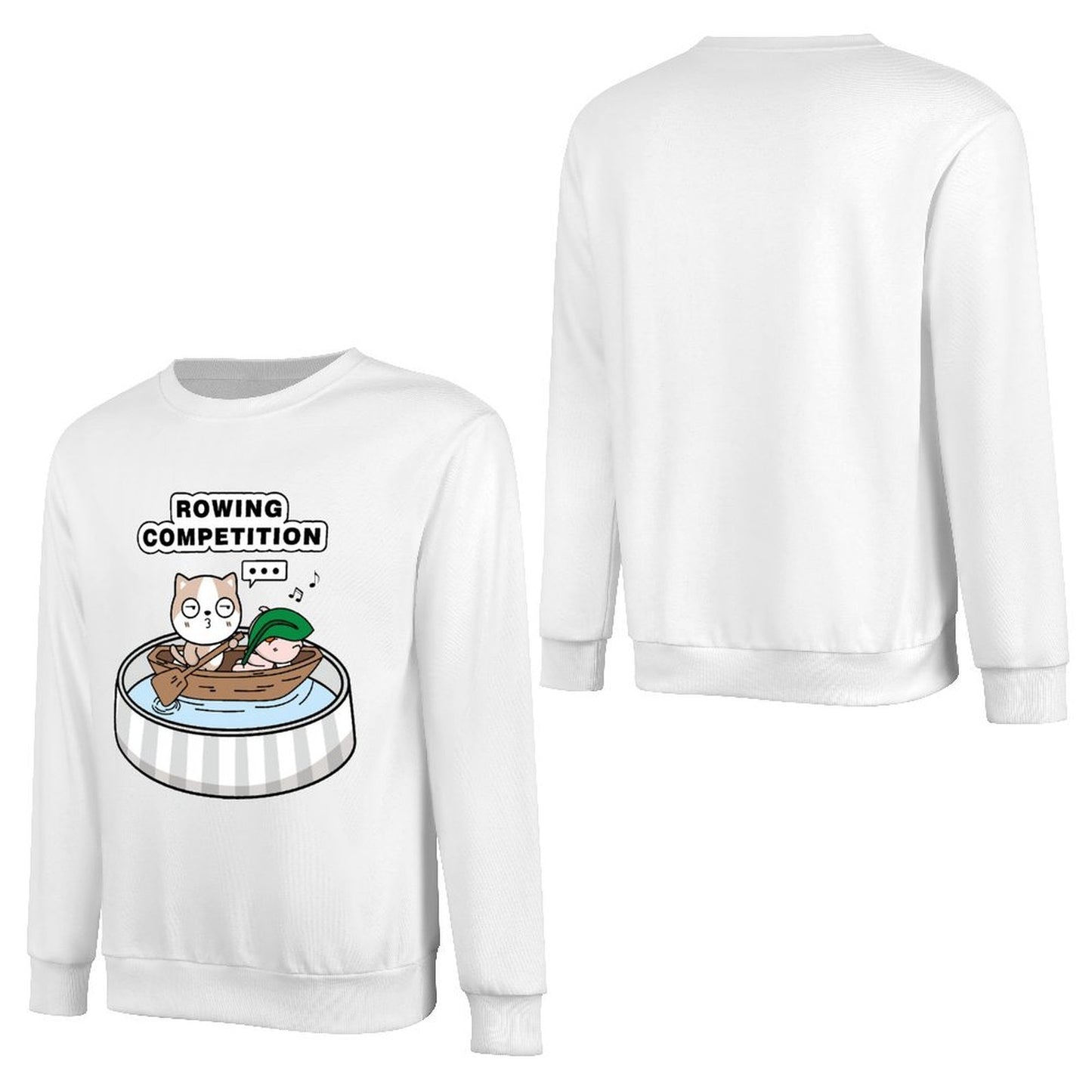 Front Patterned Long Sleeve TopEasy-Care High-Quality