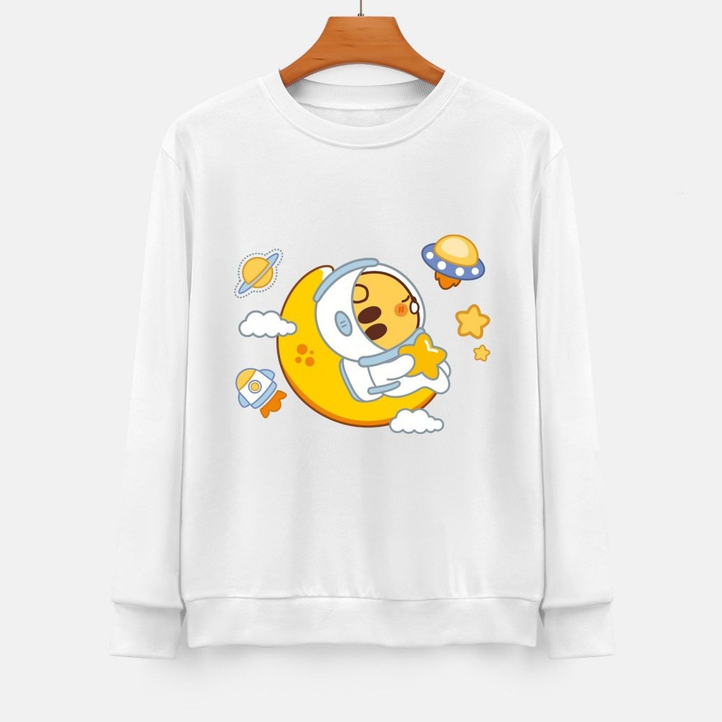 Front Patterned Long Sleeve TopPure Reliable