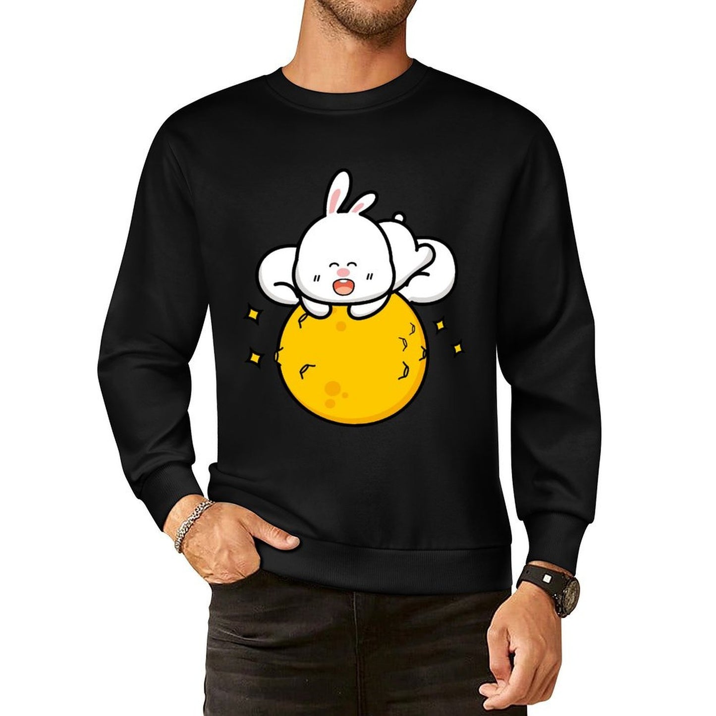 Front Patterned Long Sleeve TopBasicSeries Modern