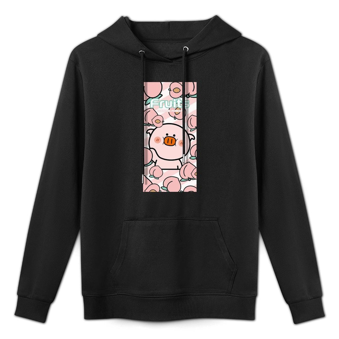 Easy-Care Fitted Front Graphic Hoodies