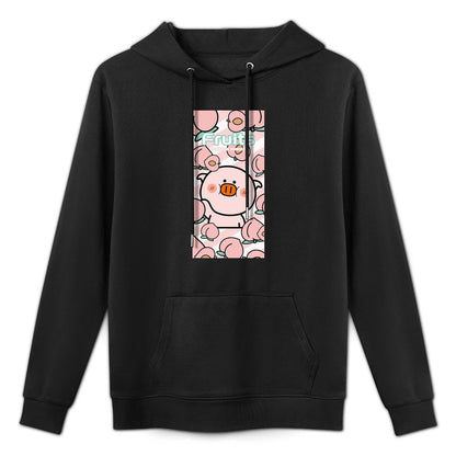 Easy-Care Fitted Front Graphic Hoodies