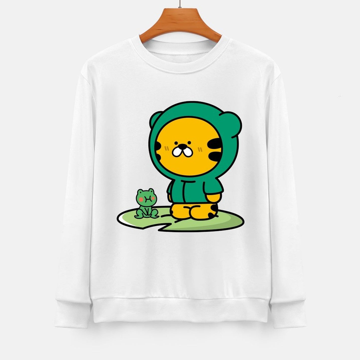 Front Patterned Long Sleeve TopPremium Finish Signature