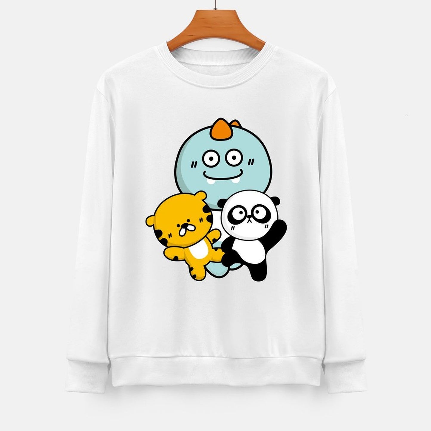 Front Patterned Long Sleeve TopRelaxFit StreetFit