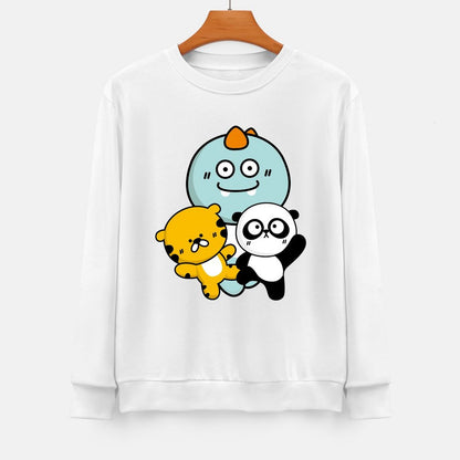 Front Patterned Long Sleeve TopRelaxFit StreetFit