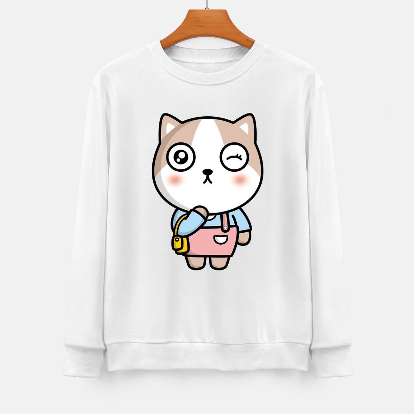 Front Patterned Long Sleeve TopBreathable Street