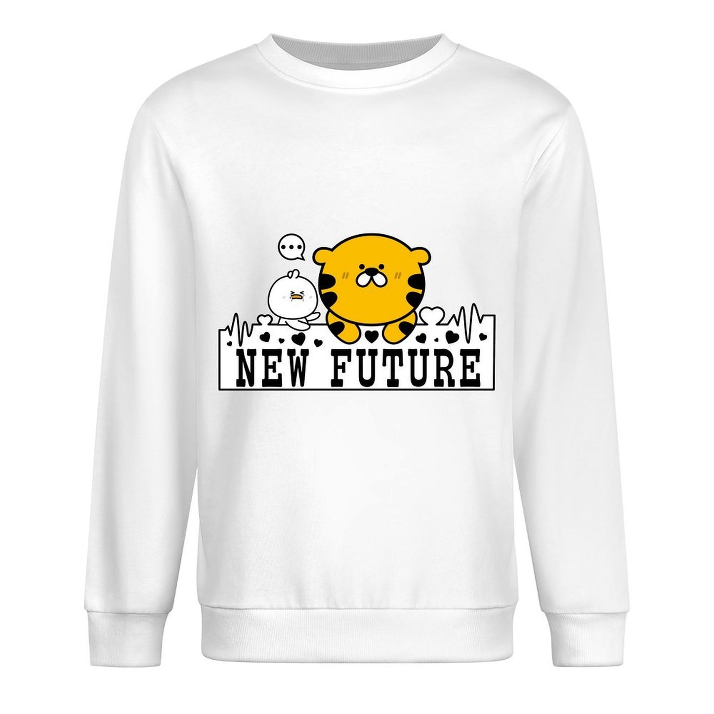 Front Patterned Long Sleeve TopUrban ActiveWear