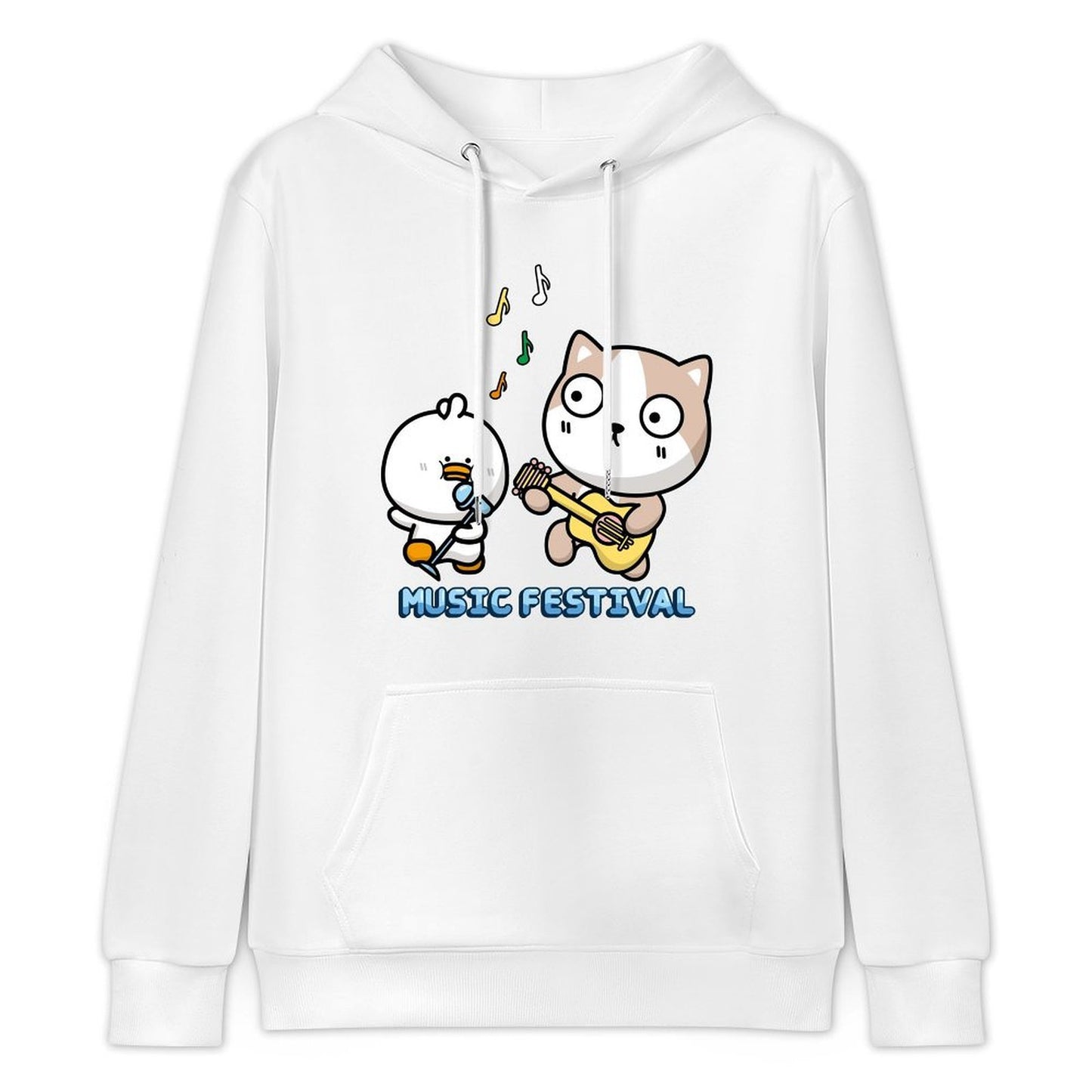 Regular LooseFit Front Graphic Hoodies