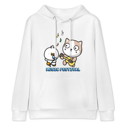 Regular LooseFit Front Graphic Hoodies