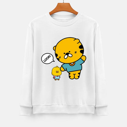 Front Patterned Long Sleeve TopRegular On-Demand