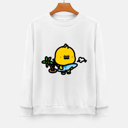 Front Patterned Long Sleeve TopSmoothWear Design-Your-Own