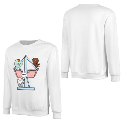 Front Patterned Long Sleeve TopColorfast Strong