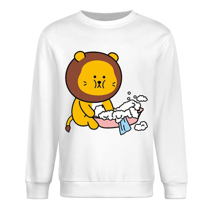 Front Patterned Long Sleeve TopVintage Solid