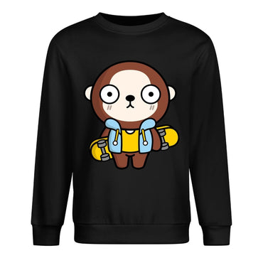 Front Patterned Long Sleeve TopBold Fade-Proof