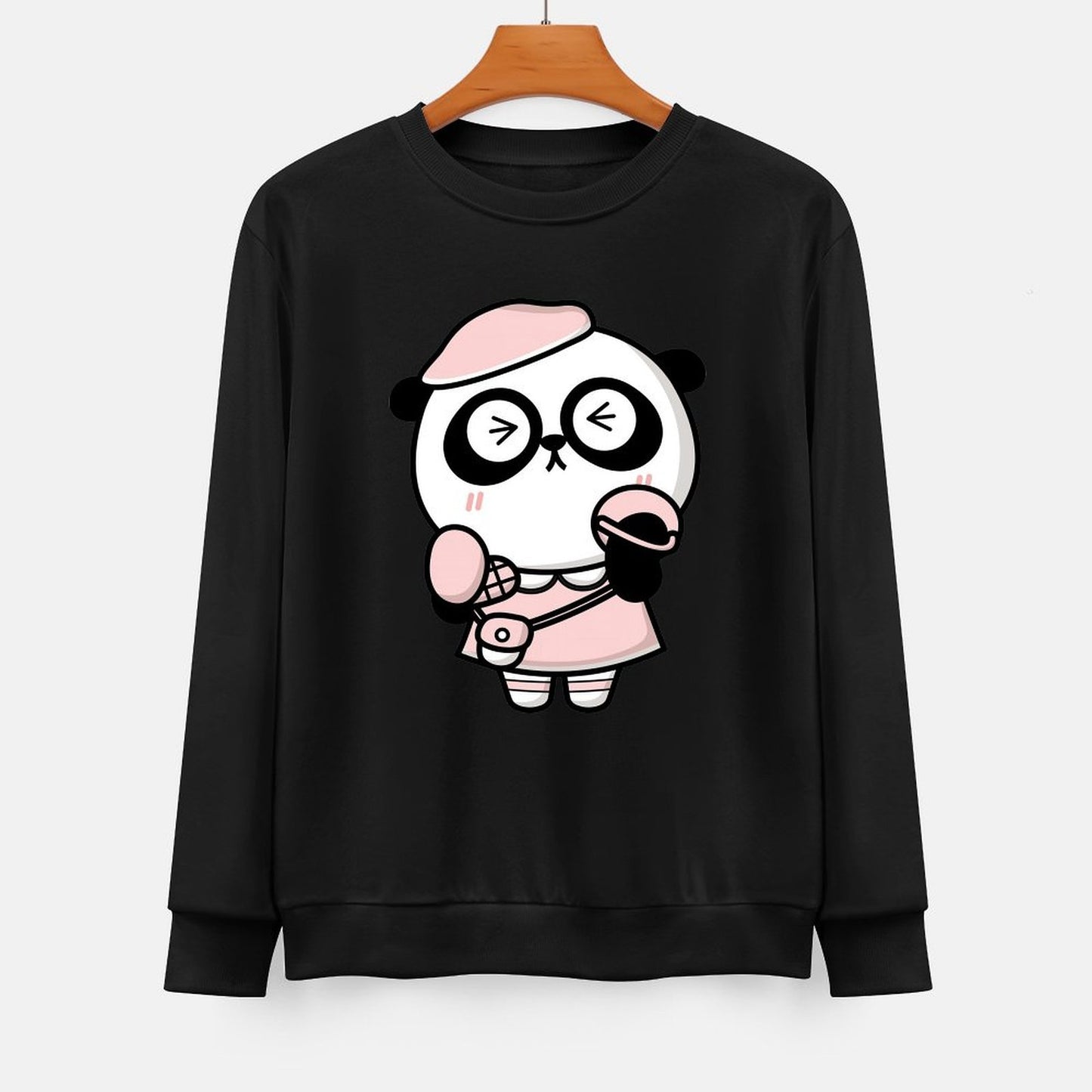 Front Patterned Long Sleeve TopPocket Tee ComfortLine