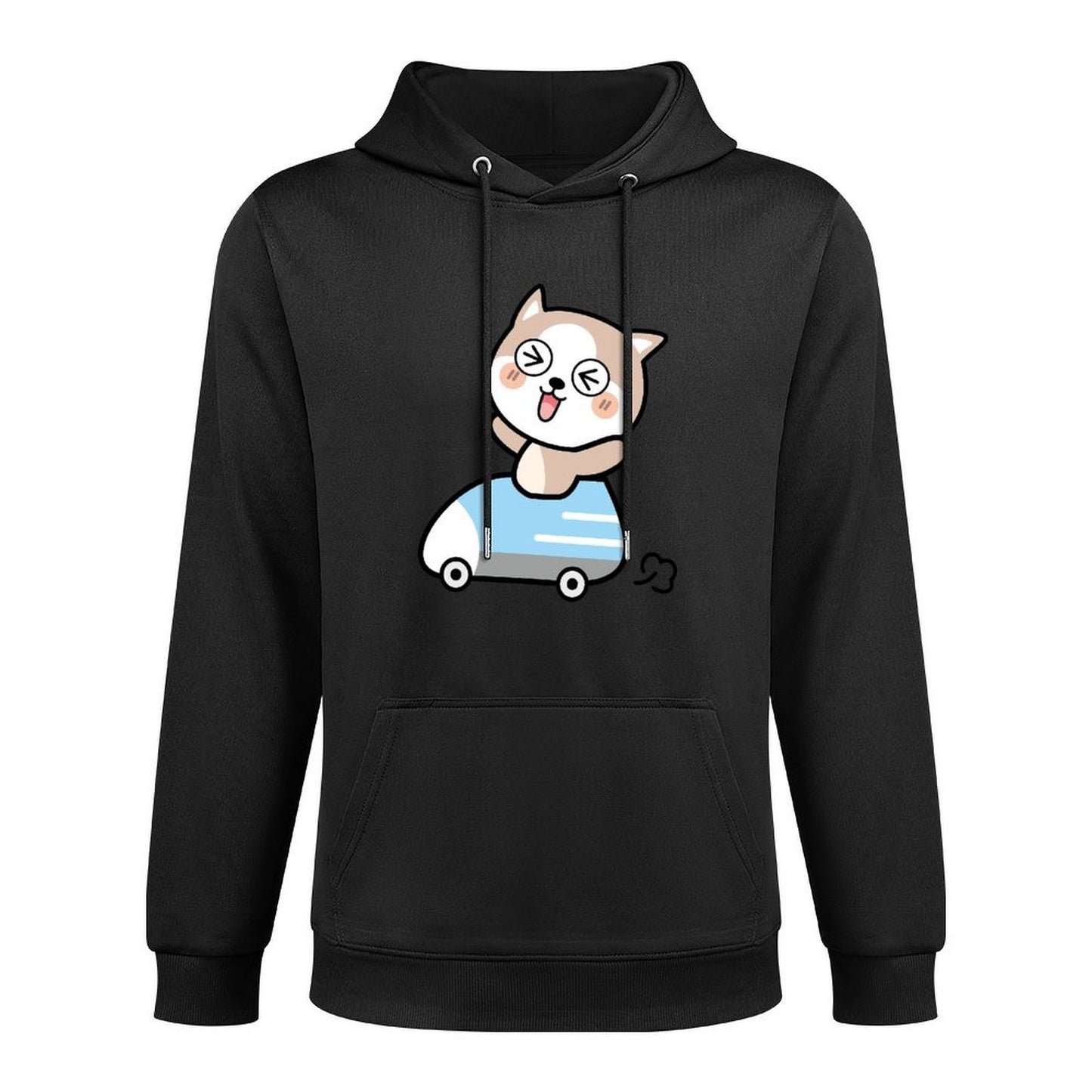 Crisp Print Basic Front Graphic Hoodies