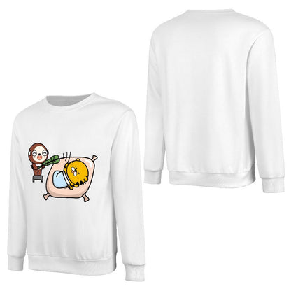Front Patterned Long Sleeve TopComfortLine Reliable