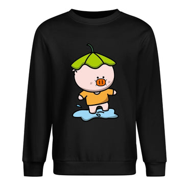 Front Patterned Long Sleeve TopCasual EasyWear