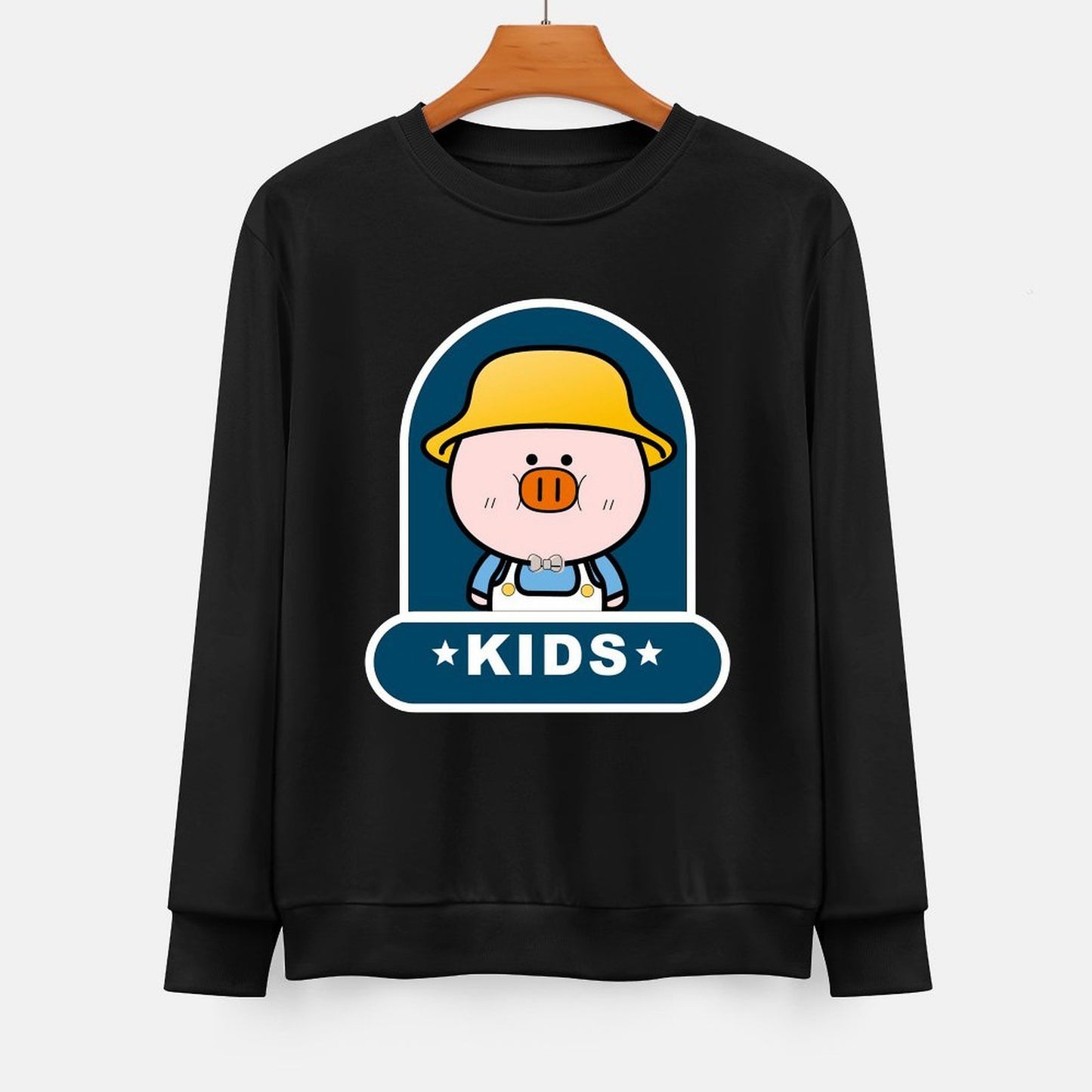 Front Patterned Long Sleeve TopTimeless Solid