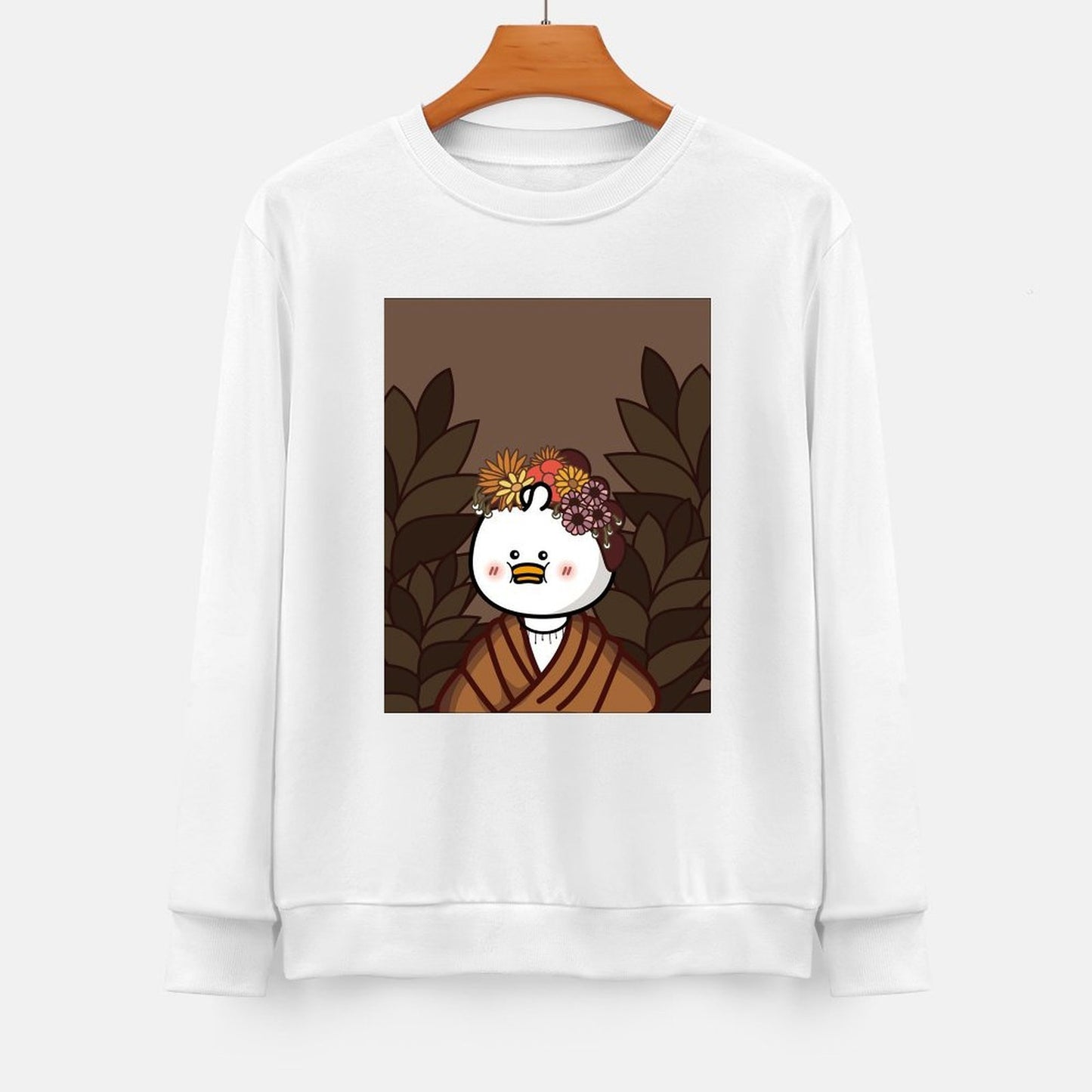 Front Patterned Long Sleeve TopStreetStyle EverydayWear