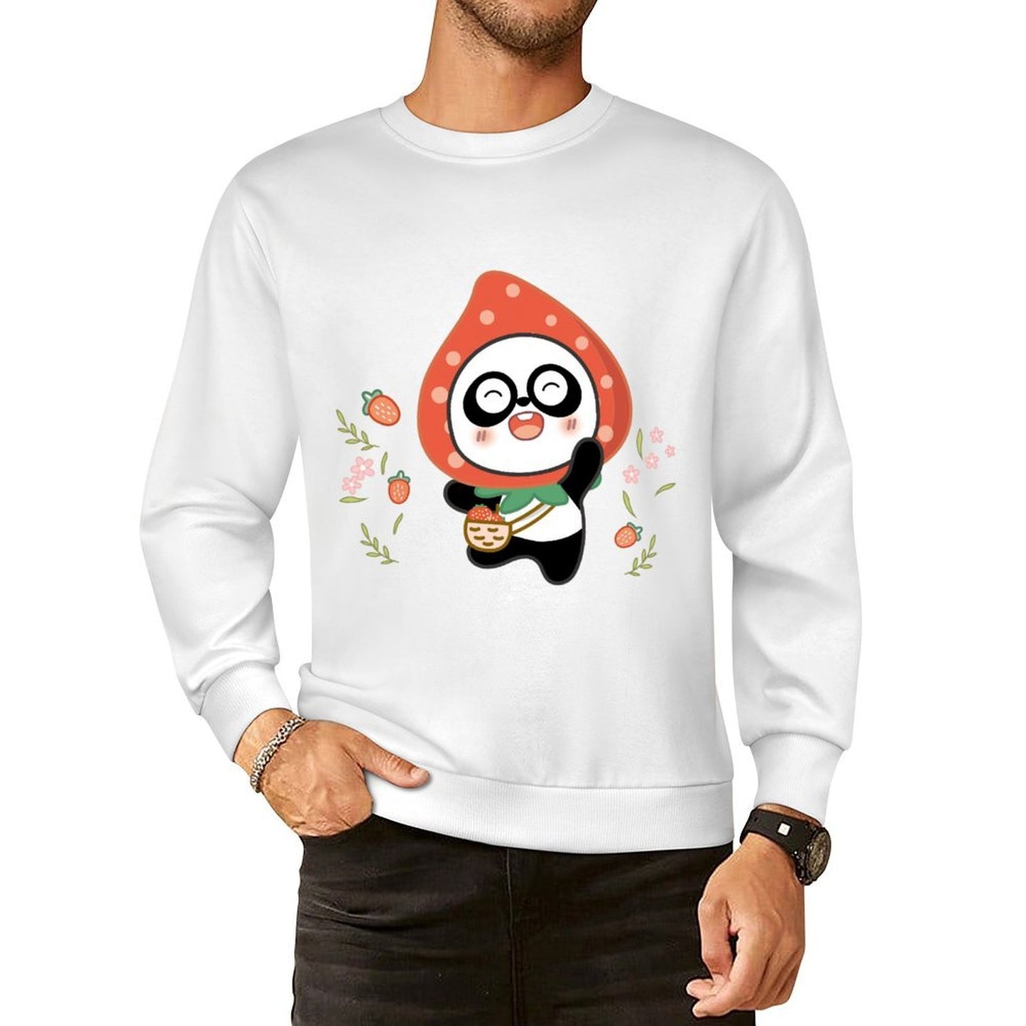 Front Patterned Long Sleeve TopEverydayComfort Smooth Feel
