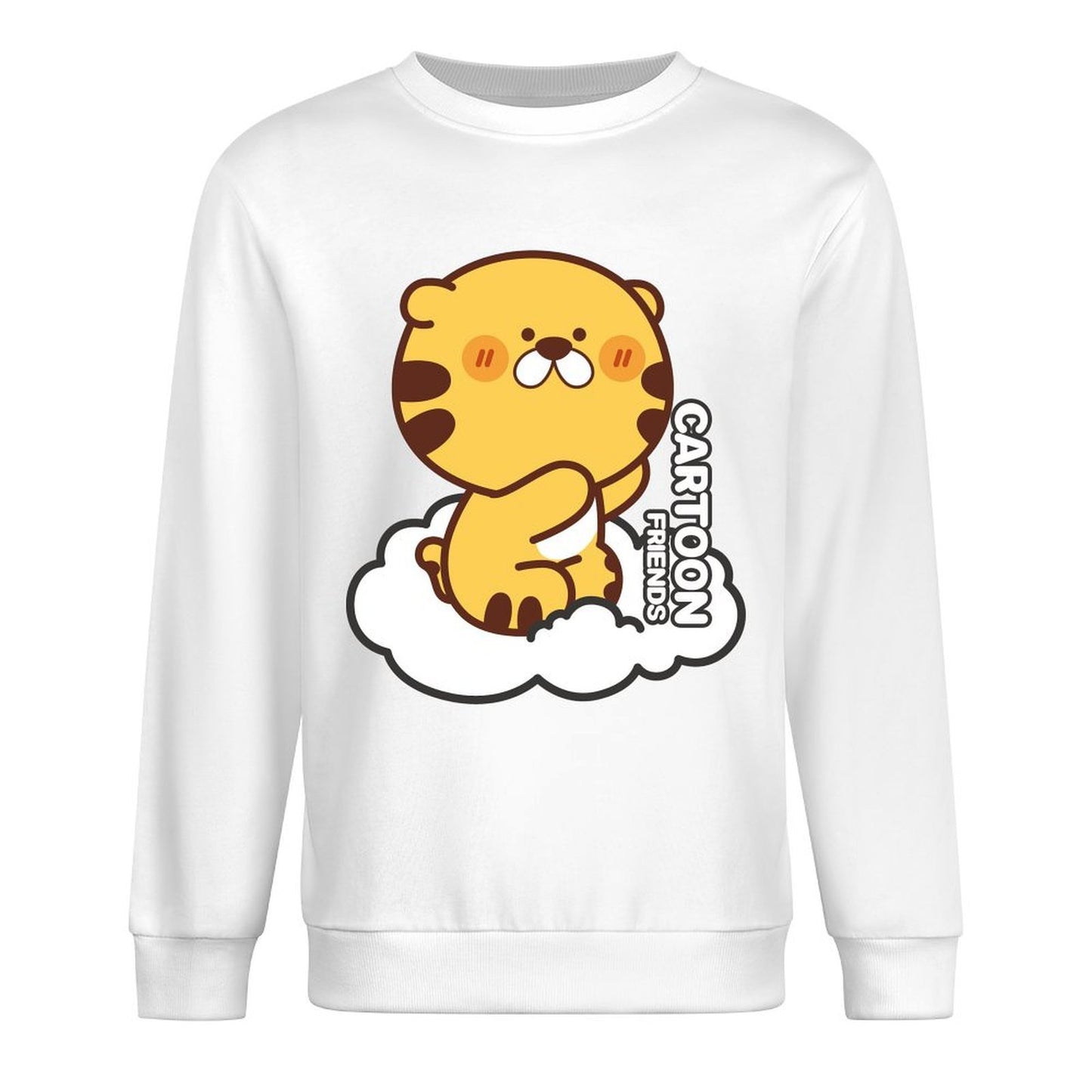 Front Patterned Long Sleeve TopTear-Resistant Sharp