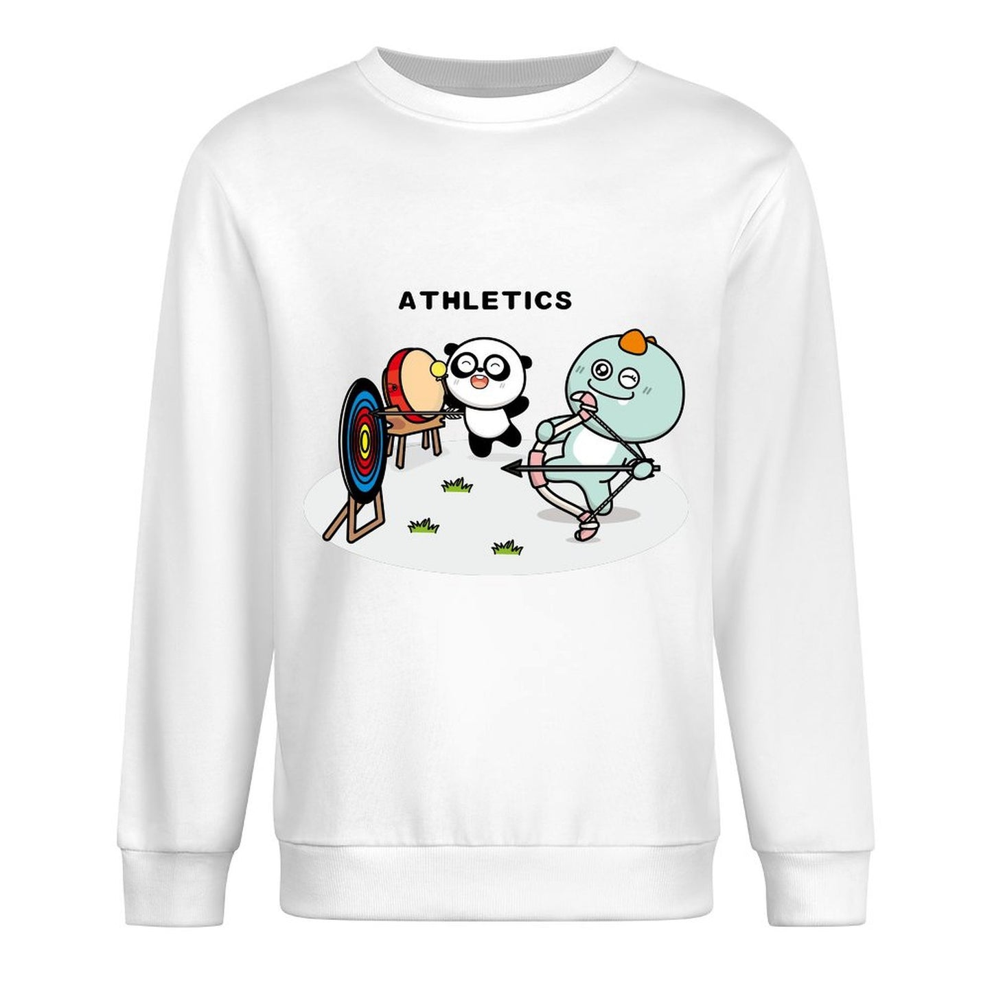 Front Patterned Long Sleeve TopSoftstyle Cotton