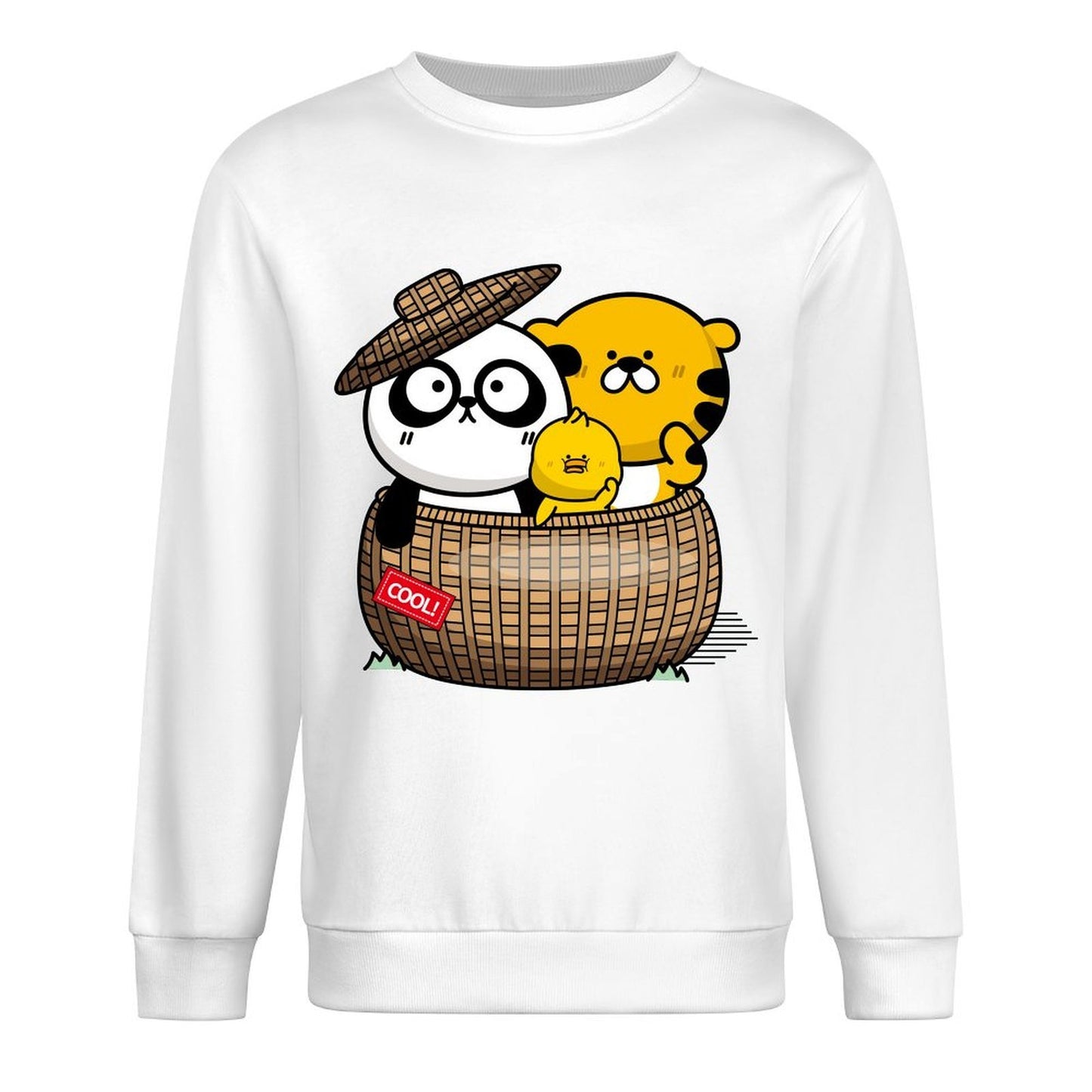 Front Patterned Long Sleeve TopDesign-Your-Own High-Quality