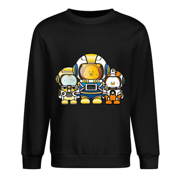 Front Patterned Long Sleeve TopClean Solid