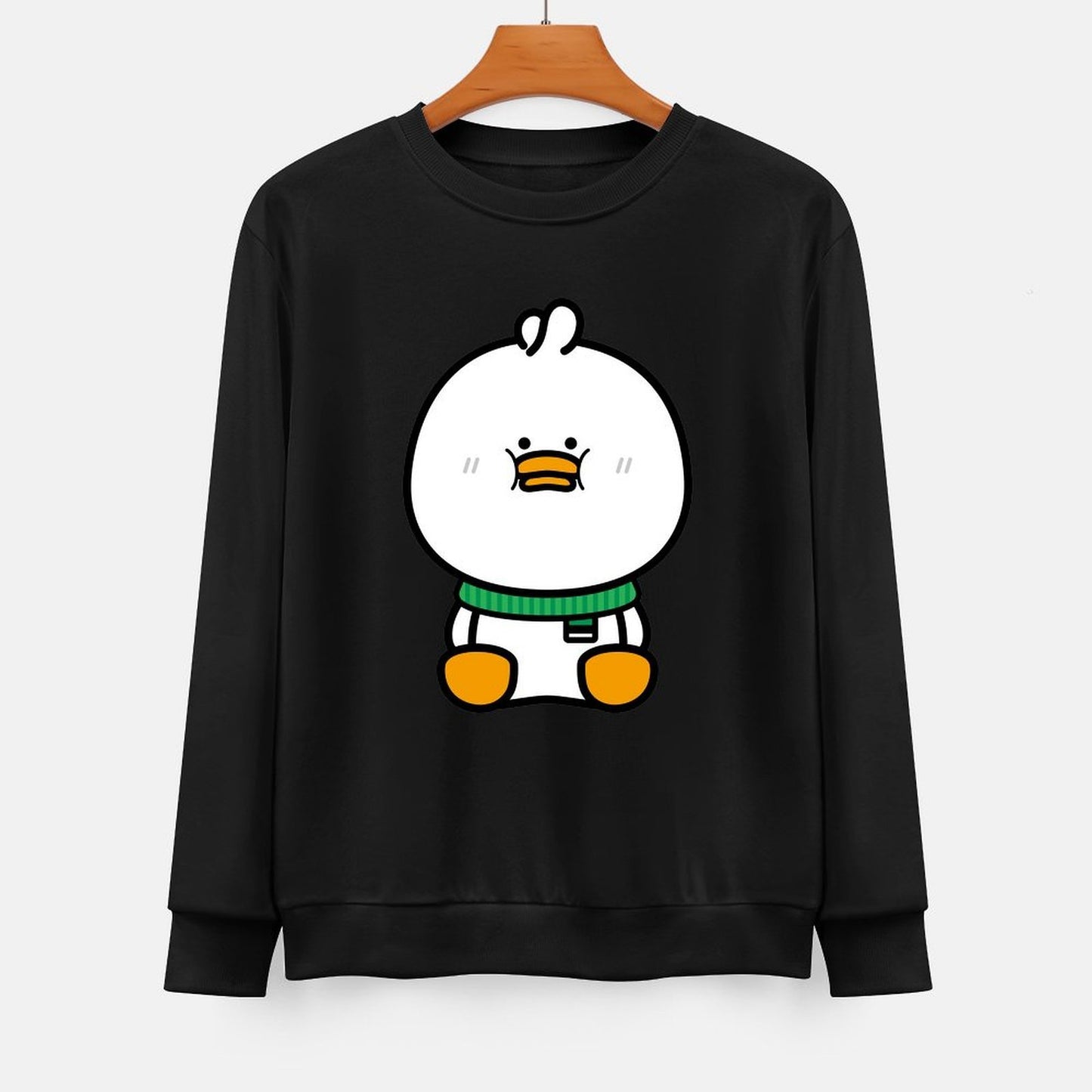  Front Patterned Long Sleeve TopCrisp Print EverydayWear