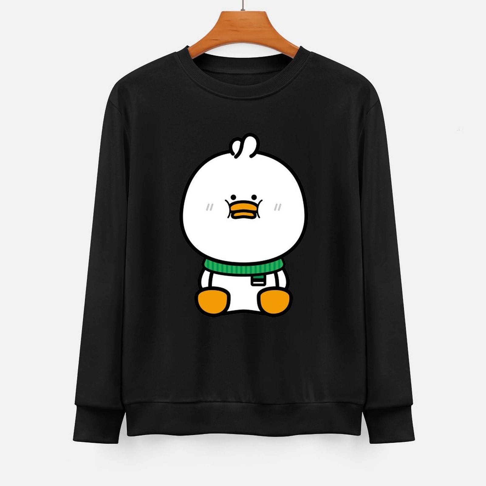  Front Patterned Long Sleeve TopCrisp Print EverydayWear