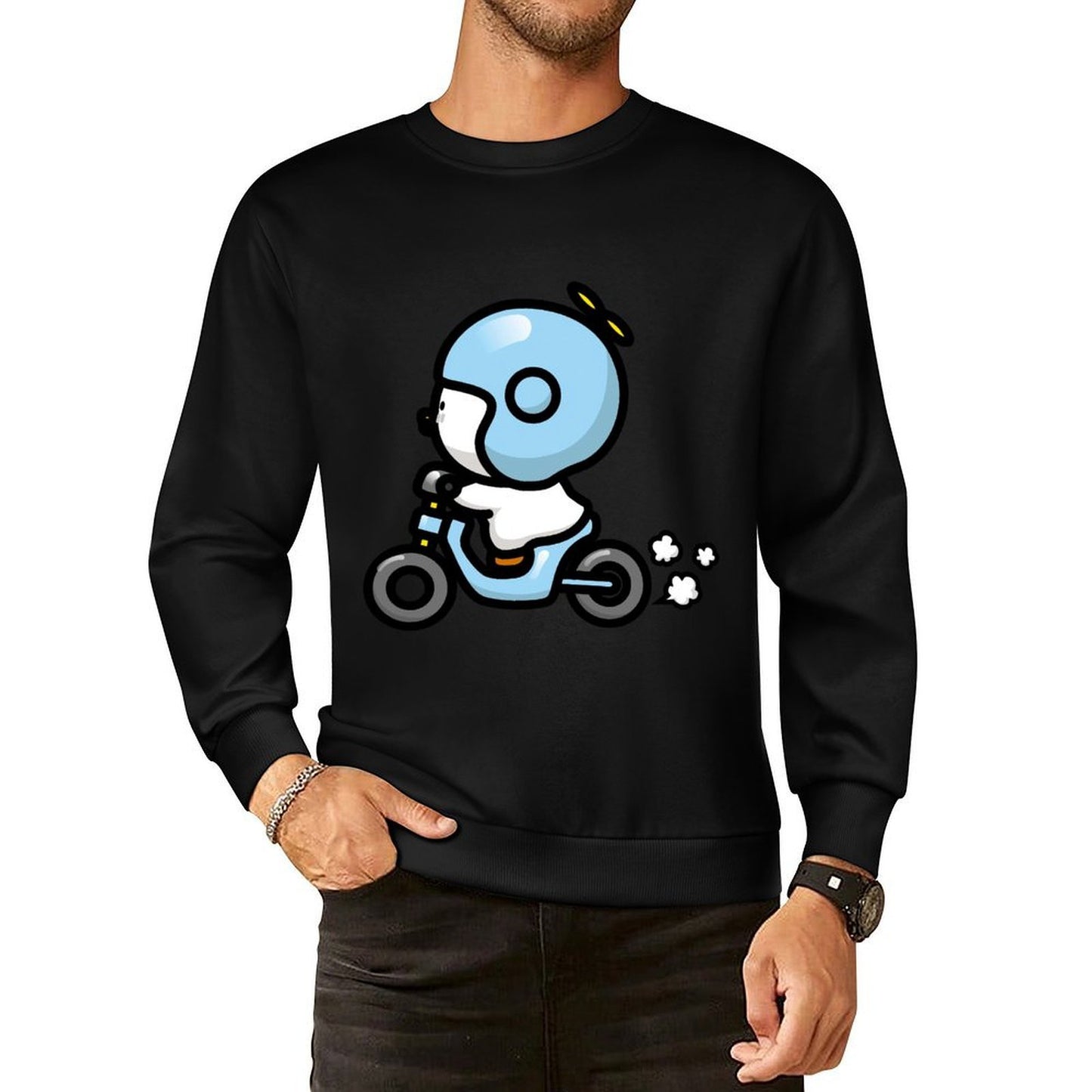 IPBR 250g Crew Neck Long Sleeve Sweatshirt Front GraphicCrew Neck Long Sleeve Sweatshirt4001196